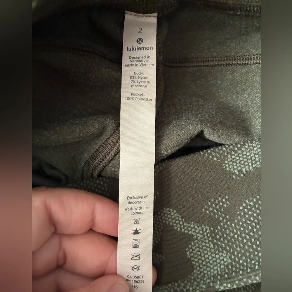 Lululemon Ready to Rulu Jogger 29” Heritage Camo Dark Olive Green Twill 2